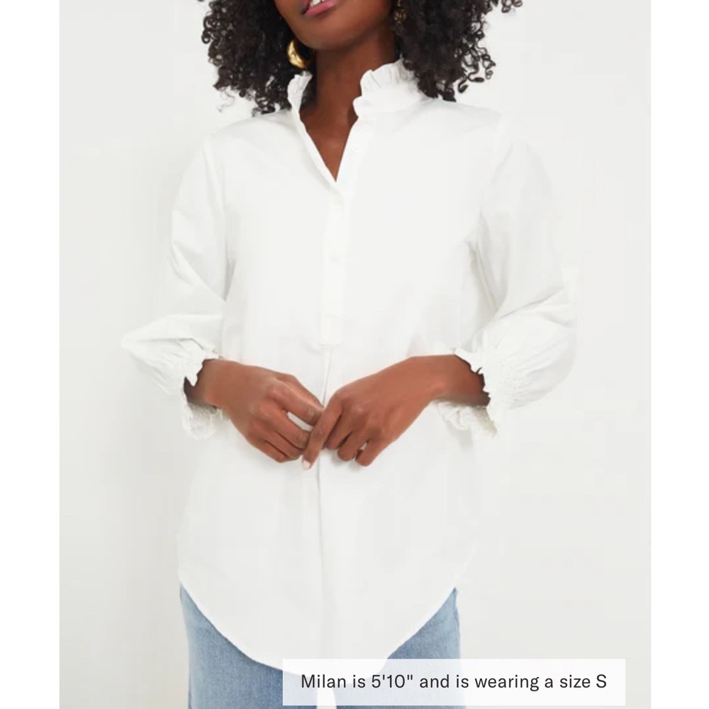 TUCKERNUCK White Teagan Popover Top